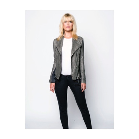 Bano eeMee Genuine Leather Biker Jacket - Picture 6 of 16